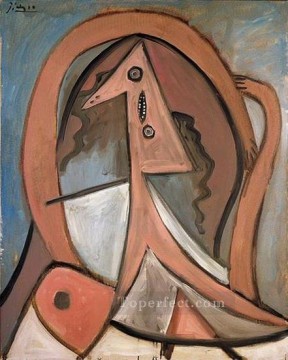 Artworks by 350 Famous Artists Painting - Seated Woman1 1923 Pablo Picasso